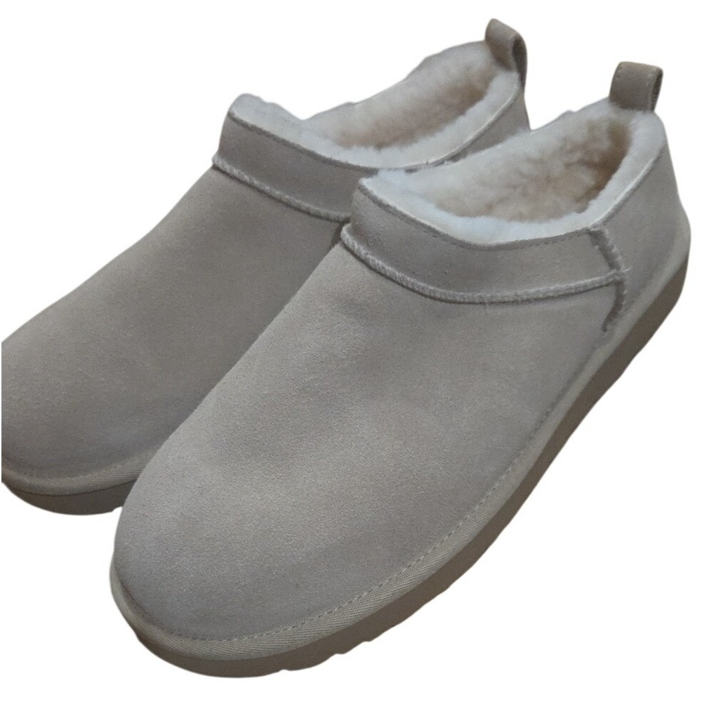 UGG Classic Micro Low Boots Sand Suede Shearling Cozy Warm Comfort Slip On 10